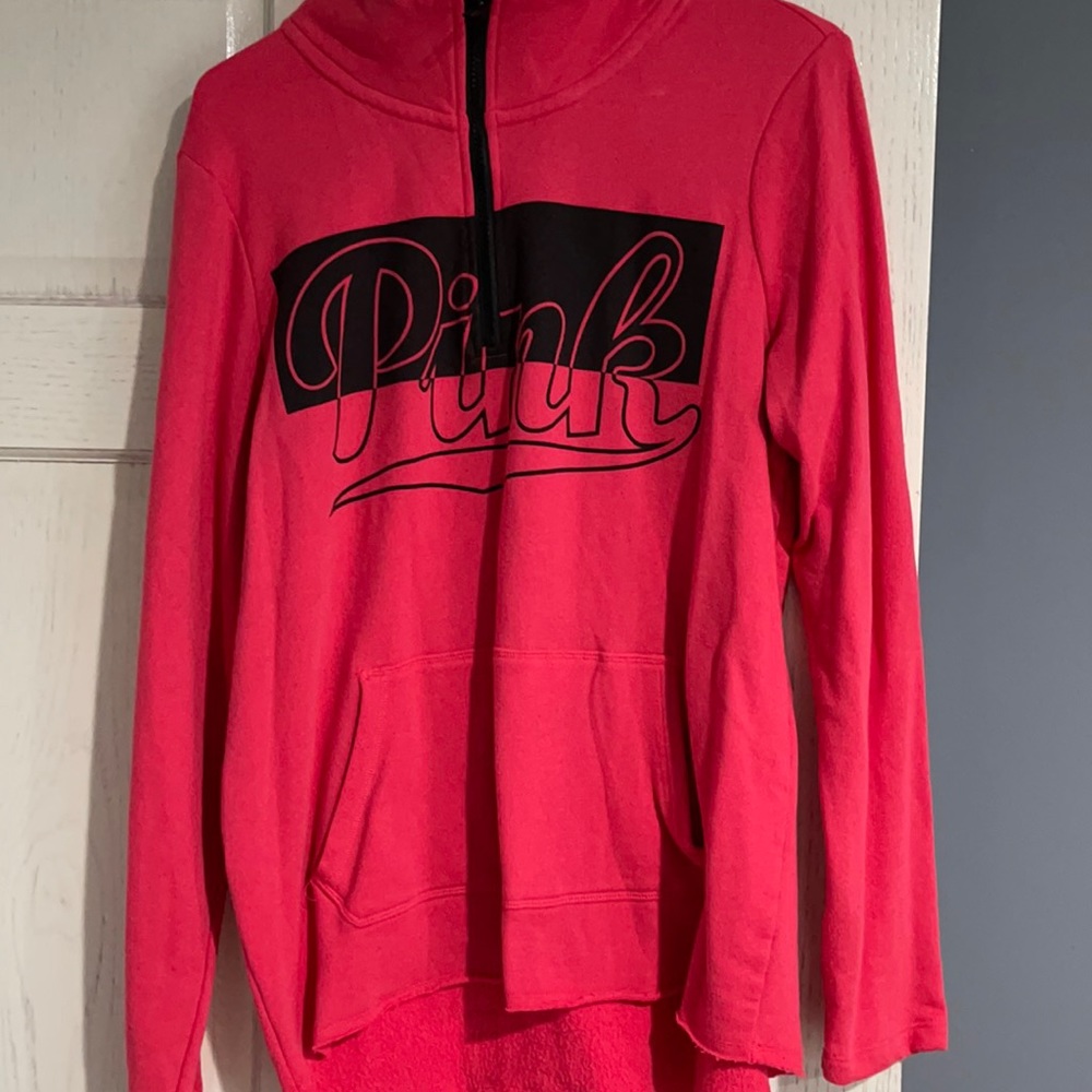 Hot pink,Victoria’s Secret brand- pink- 1/2 zip M